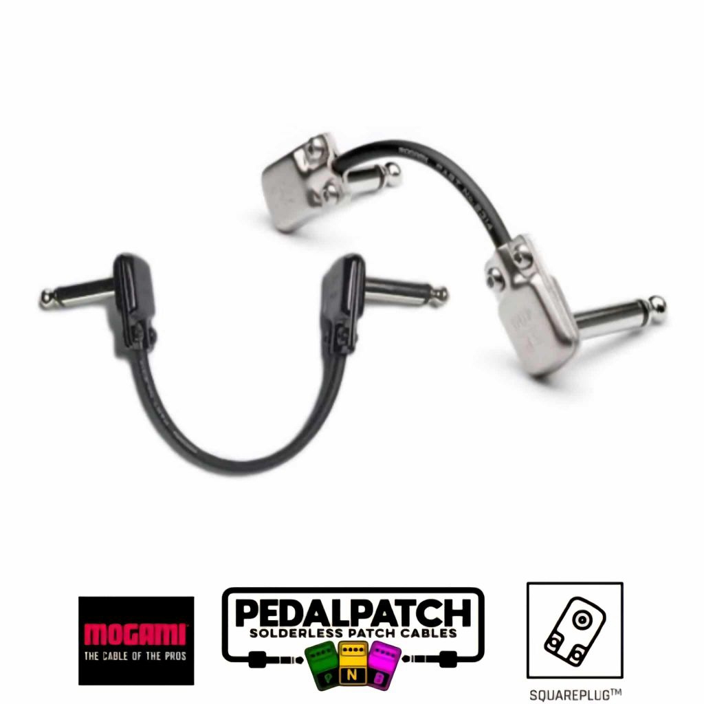 PEDAL PATCH CABLE  สายพ่วงเอฟเฟค รุ่น SQUARE PLUG  ใช้สายสัญญาณเสียง  MOGAMI เลือกแบบสายและความยาวได้