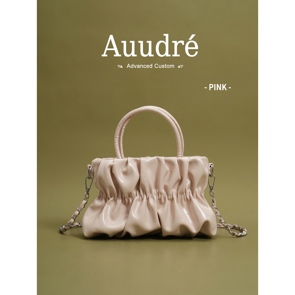 Auudre จีบกระเป๋าแฟชั่นผู้หญิงโซ่กระเป๋าสะพายกระเป๋าถือขนาดเล็ก