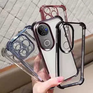 เคสใส ขอบสี กันเลนส์กล้อง สำหรับVivo V60lite V60 V50 lite V40 V40Pro V30 V30Proกันกระแทก