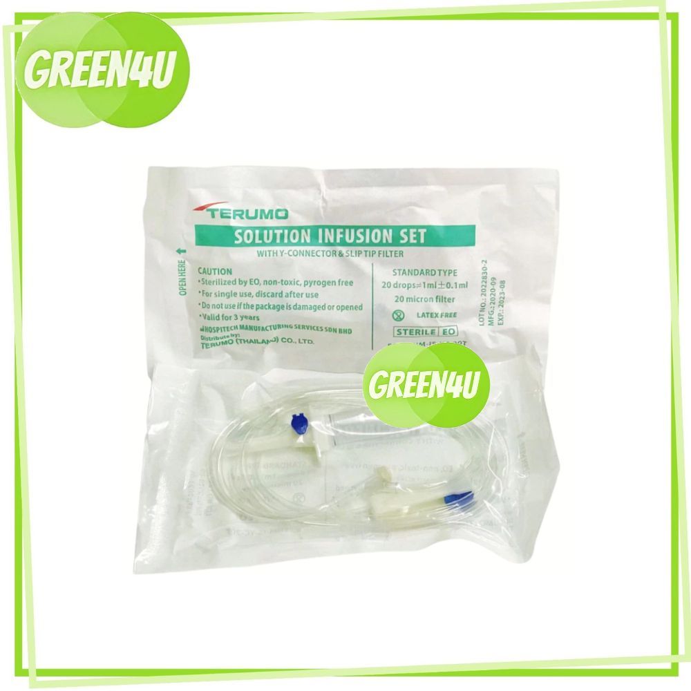 Terumo Infusion iv Set 20 drops สายให้น้ำเกลือผู้ใหญ่ ยี่ห้อ เทอรูโม [4947]