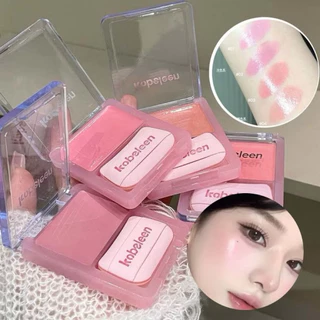 O-14 บลัชออน เนื้อครีม Blush Cream ตลับสี่เหลี่ยม แถมพัฟ สีสวยฉ่ำวาว สุขภาพดี