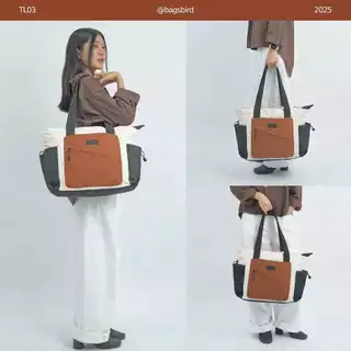 bagsbird รุ่น TL03 กระเป๋านุ่มนิ่ม แบกบ้าน จุได้เยอะ 27 ลิตร ใส่ laptop สูงสุด 17 นิ้ว