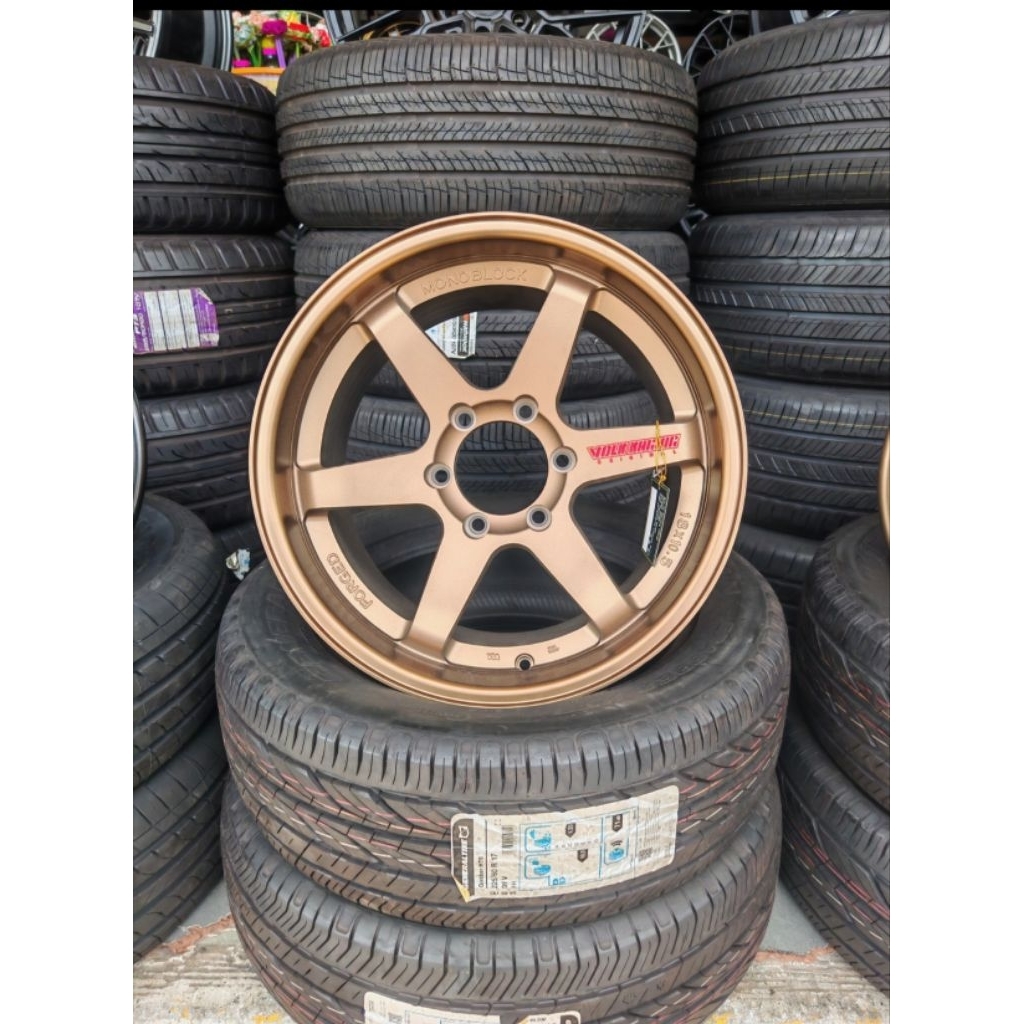 ล้อแม็กซ์​TE37​ก้าน​ตรง​ขอบ​18 6รู​139.7​ล้อ​หน้า​กว้าง9.5​ออฟเซต​20​ล้อหลัง​10.5ออฟเซต​25(ราคารวม4​