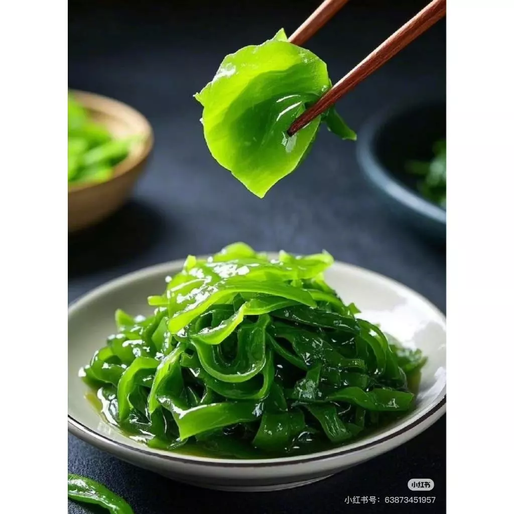 ส่งไว สาหร่ายวากาเมะ เกรดA+  สาหร่ายวากาเมะอบแห้ง  Dried Wakame Seaweed 裙带菜 건미역 thumbnail 5