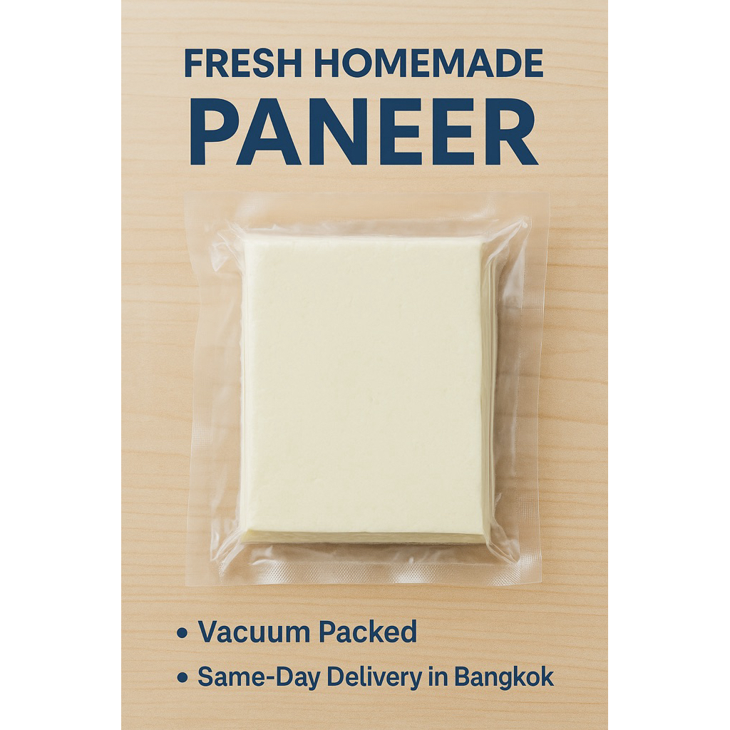 Fresh Paneer 500g/1kg | Homemade Indian Cottage Cheese | พาเนียร์สด | Halal | Soft & Pure | Vacuum P