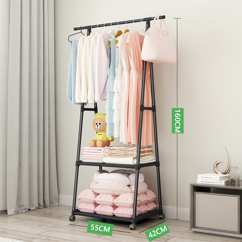 ราวเเขวนเสื้อCOAT RACK/912207ราวตากผ้าเอนกประสงค์ขนาด55*42*160ซม.