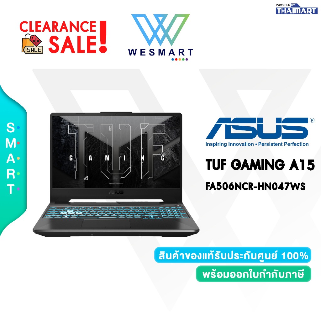 (Clearance) ASUS NOTEBOOK TUF GAMING A15 FA506NCR-HN047WS : Demo สินค้าตัวโชว์/ประกันศูนย์ ASUS 2Yea