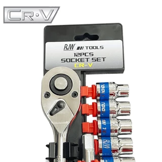 ชุดเครื่องมือ ประแจ ชุดบล็อก (10-24 mm) 12 ชิ้น ขนาด 1/2 Socket Set
