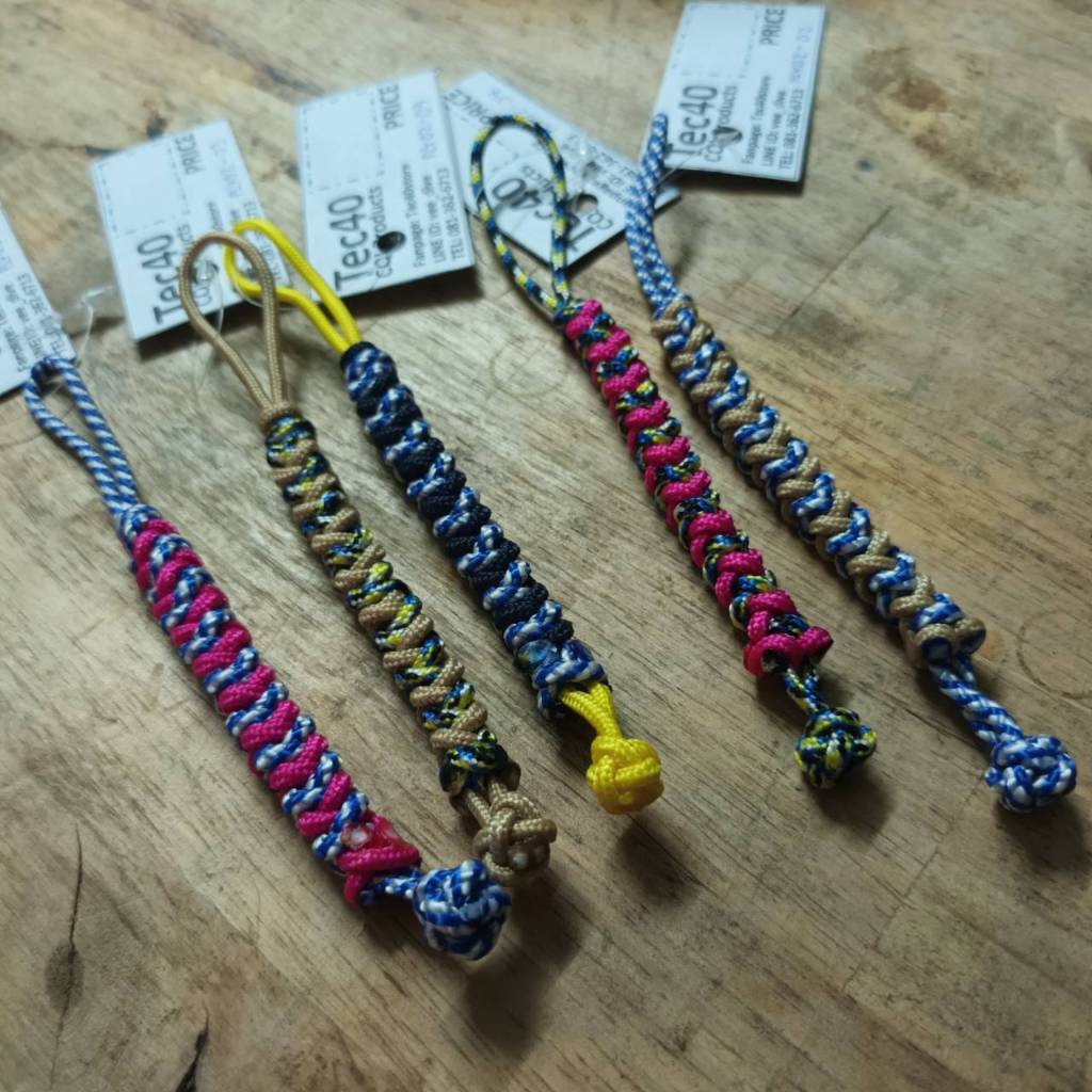 MC2THAILAND Paracord 2mm Lanyard UNIT PLY02-02 PLY02-03 PLY02-04 PLY02-05 PLY02-09 เชือกหัวซิป สายห้อย
