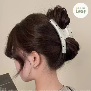 Pokadot Claw Clip - กิ๊บหนีบผมลายจุดสุดน่ารัก สไตล์เกาหลี สวยหรู แมชท์ได้ทุกลุค
