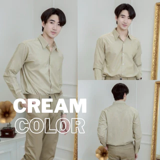 เสื้อเชิ้ตคอปกแขนยาว เสื้อเชิ้ตผู้ชาย(10สี) ผ้าOxford [M-XXXL]