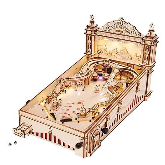 ROKR 3D Wooden Puzzle - EG01 Pinball Machine