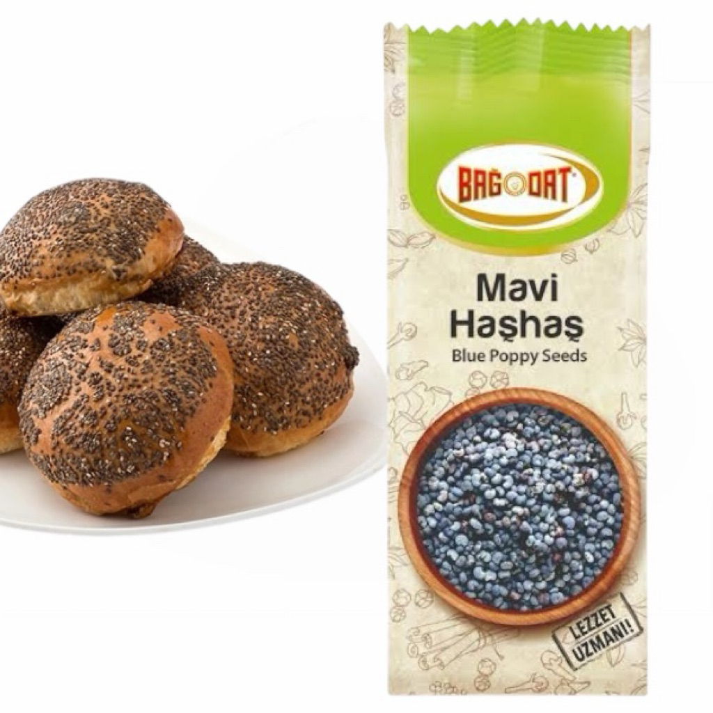 เมล็ดป๊อปปี้สีน้ำเงิน Bağdat Blue Poppy Seeds หรือ Bağdat Mavi Haşha