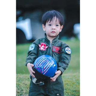 ชุดนักบินเด็กของแท้ แถมฟรี!‼️อาร์มแท้4ชิ้น F-16 , Gripen ฟรี
