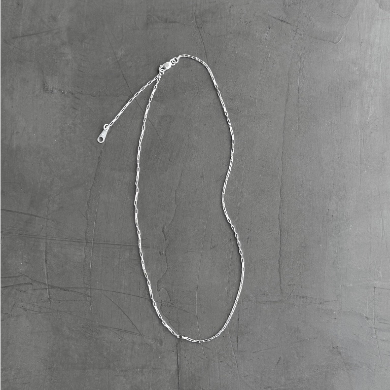 (necklace,เฉพาะสร้อย) : FLAT BOX NECKLACE SILVER 925 / สร้อยคอ สร้อยคอเงินแท้ | YOUR WISHLIST