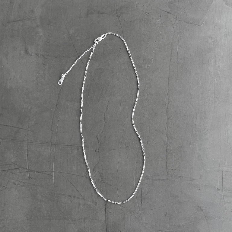 (necklace,เฉพาะสร้อย) : FLAT BOX NECKLACE SILVER 925 / สร้อยคอ สร้อยคอเงินแท้ | YOUR WISHLIST