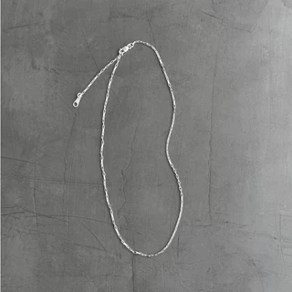 (necklace,เฉพาะสร้อย) : FLAT BOX NECKLACE SILVER 925 / สร้อยคอ สร้อยคอเงินแท้ | YOUR WISHLIST