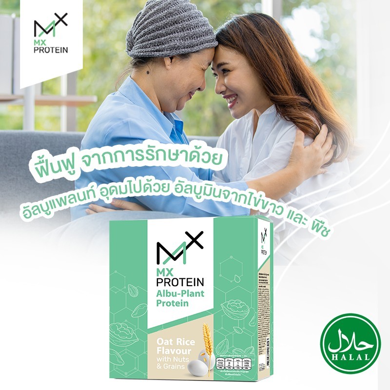 โปรตีนพืช ผสม ไข่ขาว By MX protein