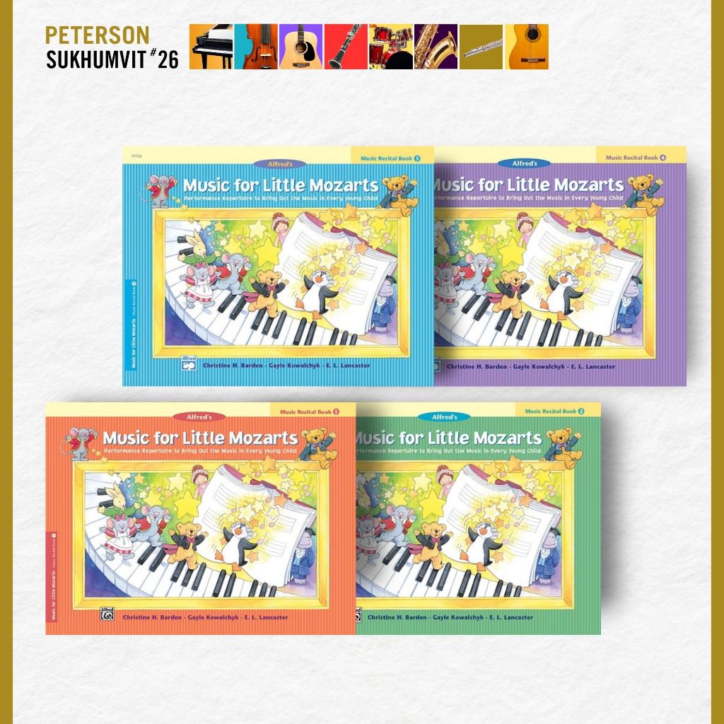 หนังสือเรียนเปียโน Music for Little Mozart Recital