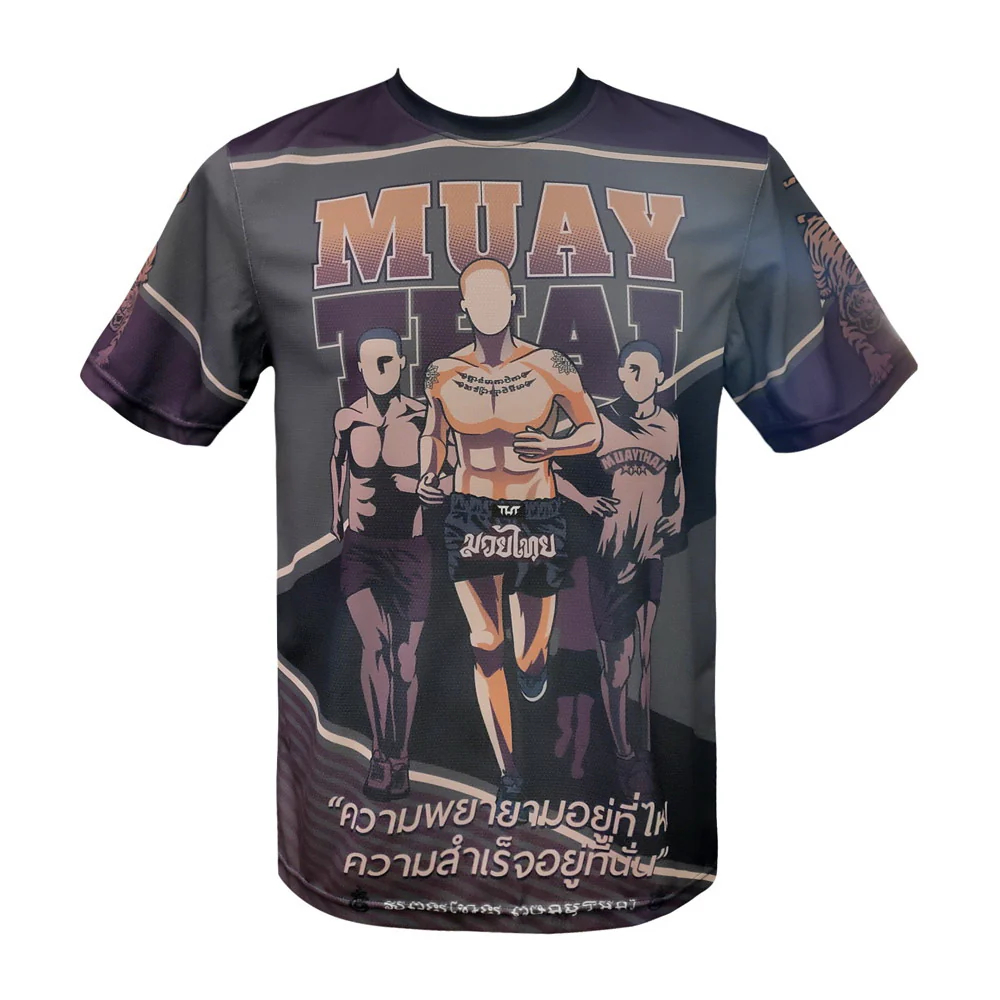 TUFF Muay Thai Boxing T-Shirt เสื้อยืดมวยไทย เสื้อกีฬา เสื้อฟิตเนส ใส่ออกกำลังกาย ลำลอง แฟชั่น