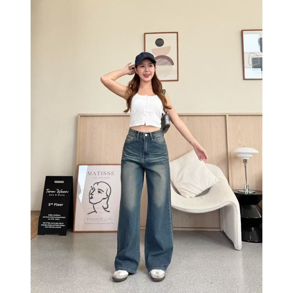 กางเกงยีนส์ Belin Star Jeans ทรงกระบอกใหญ่ทรงสวย - รูปที่ 7