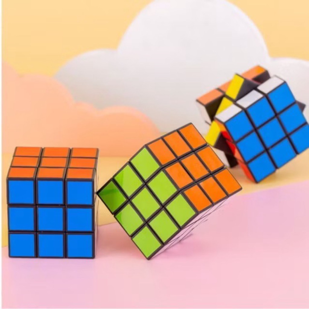 รูบิค 6.2x6.2x6.2 แบบเคลือบสี ของเล่นฝึกสมอง Rubik's Cube ของเล่นเด็กและผู้ใหญ่