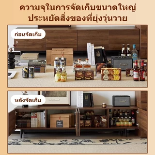 SEVENWOOD ชั้นวางทีวี ตู้วางทีวี โต๊ะวางทีวี ตู้วางทีวี ตู้โชว์ทีวี สามารถจัดเก็บของได้มาก สไตล์ยูโร โมเดิร์น 180CM