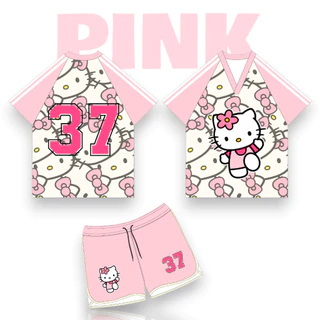 ( OAFSSET20 ) ชุดเซท คอวี Kawaii คิตมิ้ก 3สี sport ฟรีไซส์/พลัสไซส์