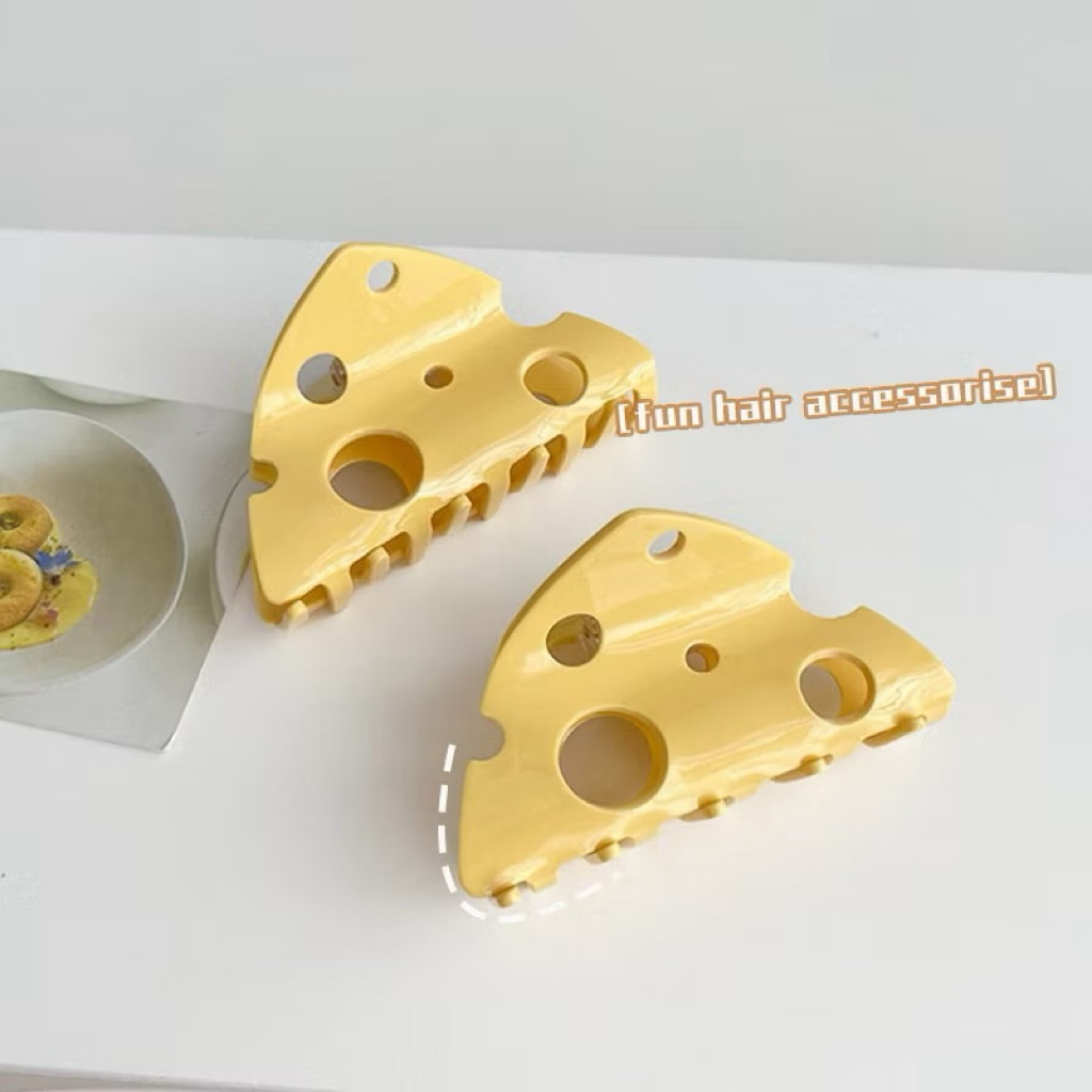 🧀พร้อมส่งจากไทย🧀AB-06กิ๊บหนีบผมแฟชั่นเข้าใหม่รูปชีสสส สุดน่ารักขนาด9.5cm. กิ๊บหนีบผมเกาหลี กิ๊บหนีบผมแฟชั่น