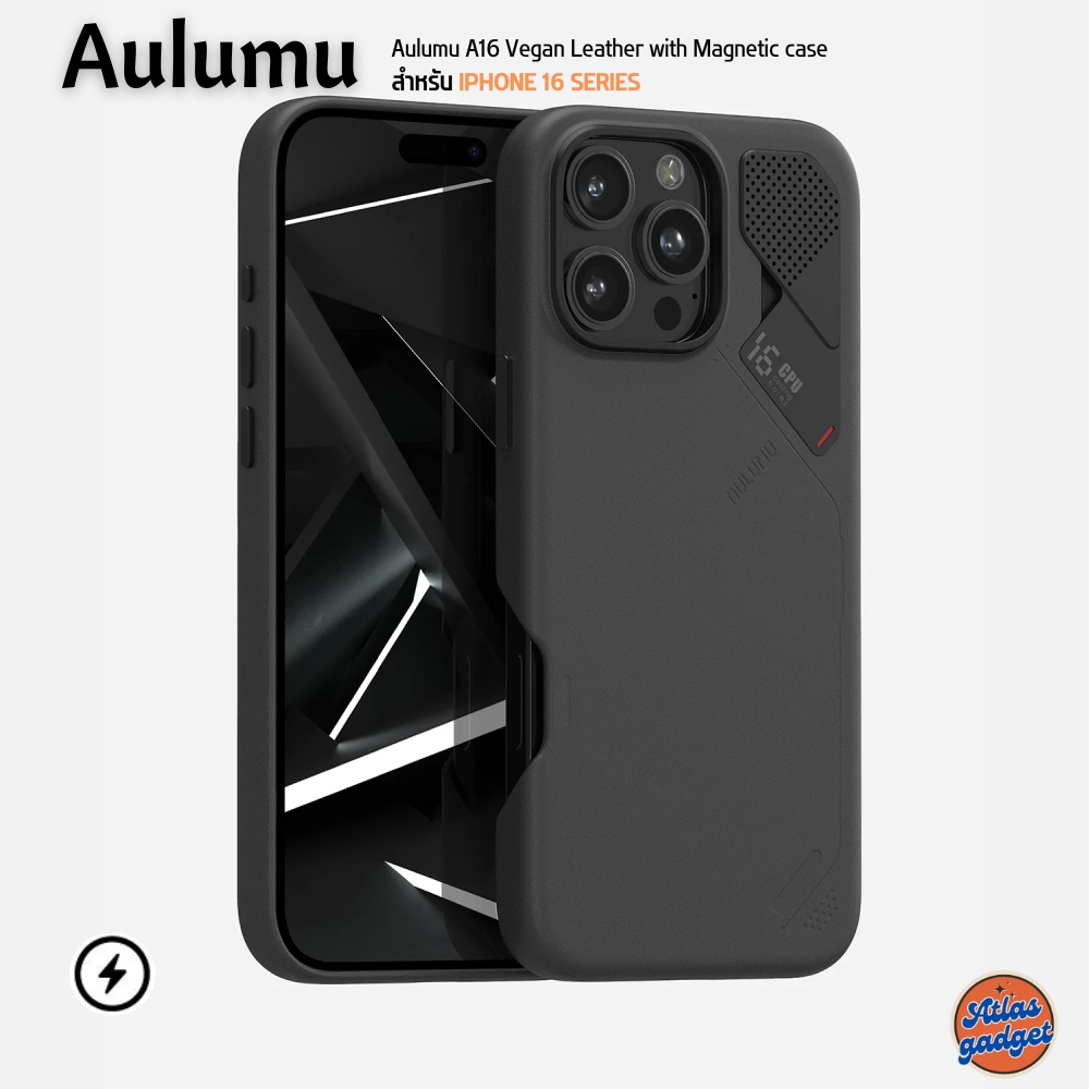 Aulumu A16 Vegan leather case เคส iPhone 16 Pro / 16 Pro Max เคสหนัง Vegan Leather เกรดพรีเมี่ยม
