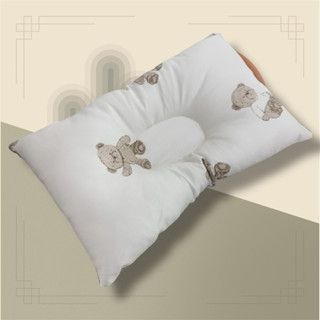 หมอนหลุม ผ้าCotton  ออแกนิก 28 x20cm หมอนเด็ก0-2ขวบ หมอนทารก…