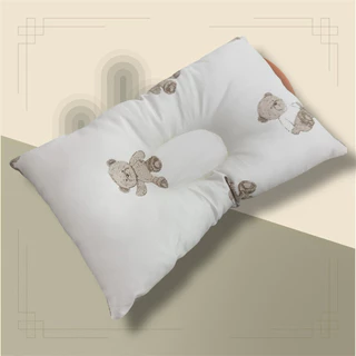 หมอนหลุม ผ้าCotton ออแกนิก 28 x20cm หมอนเด็ก0-2ขวบ หมอนทารก เด็กแรกเกิด เด็กหญิง เด็กผู้ชาย