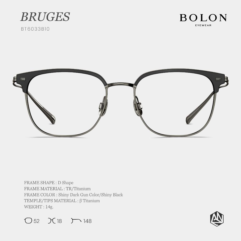 ANZ STUDIO نظارة BOLON BRUGES BT6033 بشكل D رجالية — صورة 3