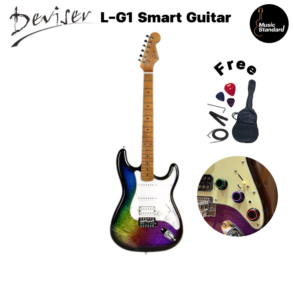 Deviser L-G1 Smart Guitar กีต้าร์ไฟฟ้าสมาร์ทกีต้าร์ มีเอฟเฟคในตัว เชื่อมตื่อ Bluetooth ได้
