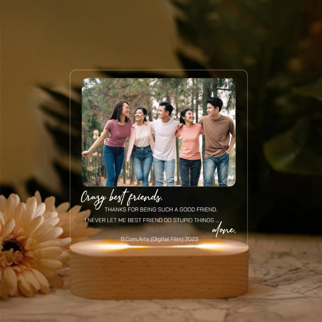 จัดทำ 1-2 วัน Happylife Newcollection โคมไฟสกรีนรูปสั่งทำ สกรีนUV ของขวัญวันแม่ วันแต่งงาน วันเกิด ครบรอบ ของขวัญเทศกาลต