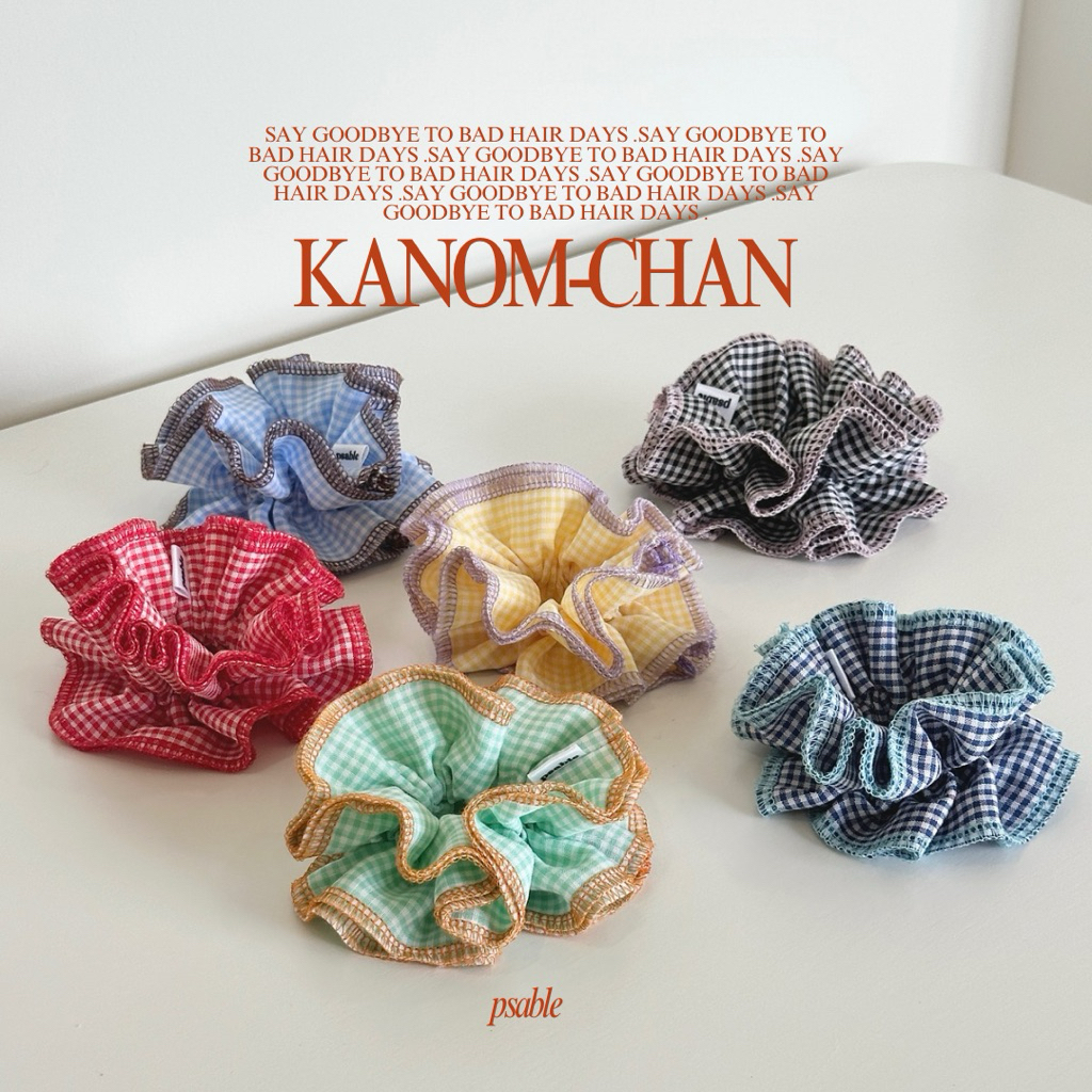 psable_scrunchies ♡ kanom-chan (ขนมชั้น) ♡ ยางรัดผม . ยางมัดผม . โดนัทมัดผม - รูปที่ 2