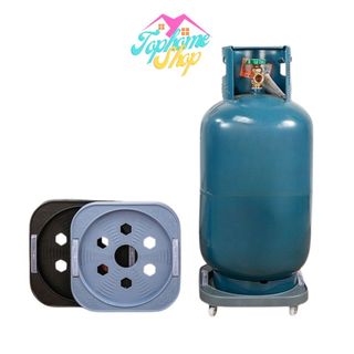 Topshome ฐานรองถังแก๊สแบบมีล้อ รับน้ำหนักได้ 100 กก.ที่รองถังแก๊สแบบมีล้อ เคลื่อนย้ายสะดวก  ER-S008