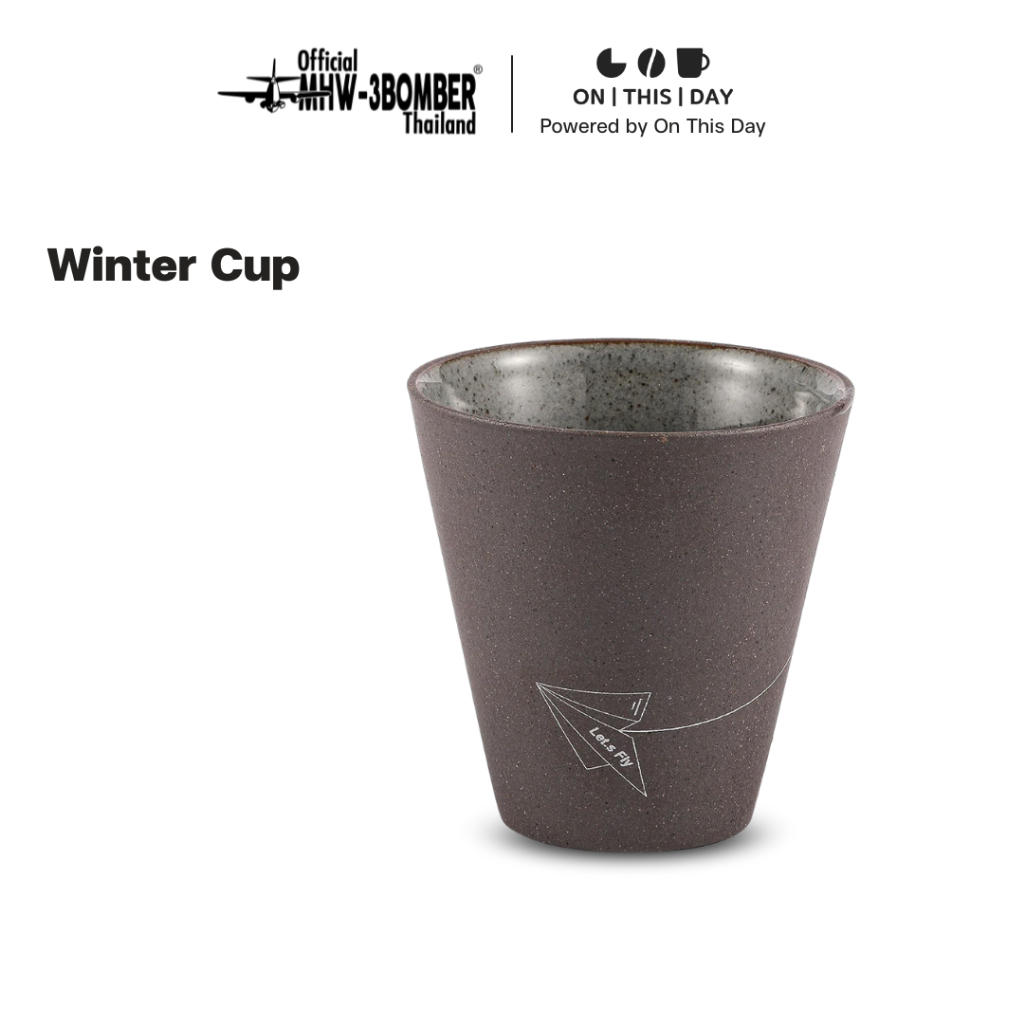 MHW-3BOMBER Winter Cup แก้วเซรามิก แก้วกาแฟลาเต้ ขนาด 120 ml