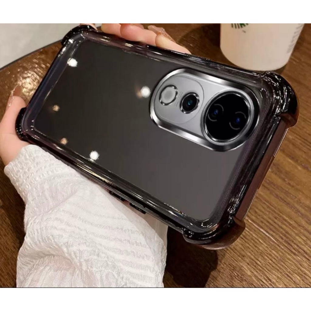 New Case Vi V27 V27Pro V29 V30 V30Pro V40 V40lite V40Pro V50 V50lite Y200 Y100 เคสกันกระแทกขอบสีหลัง