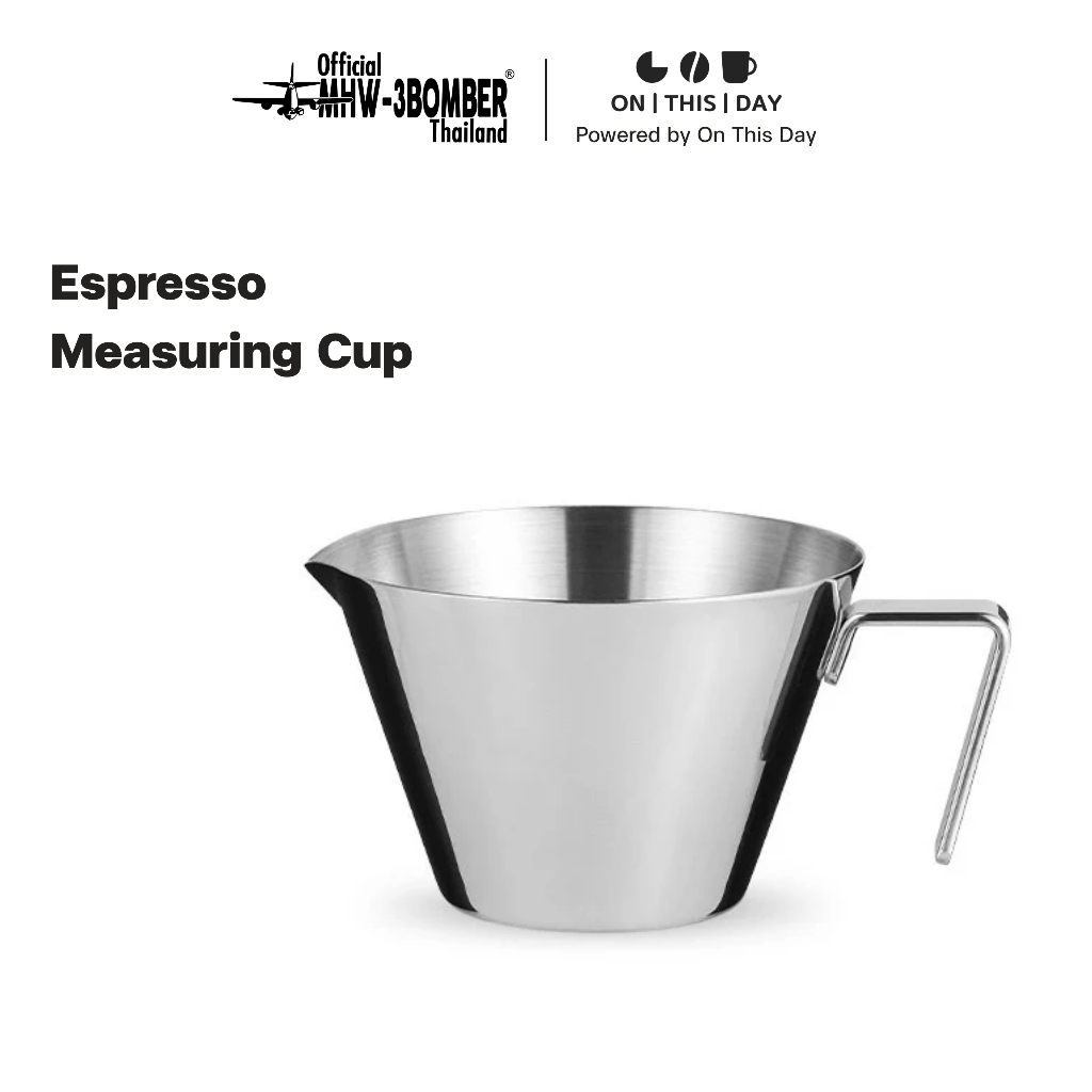 MHW-3BOMBER Stainless Steel Measuring Cup แก้วช็อต แก้วตวง espresso ขนาด 100 ml