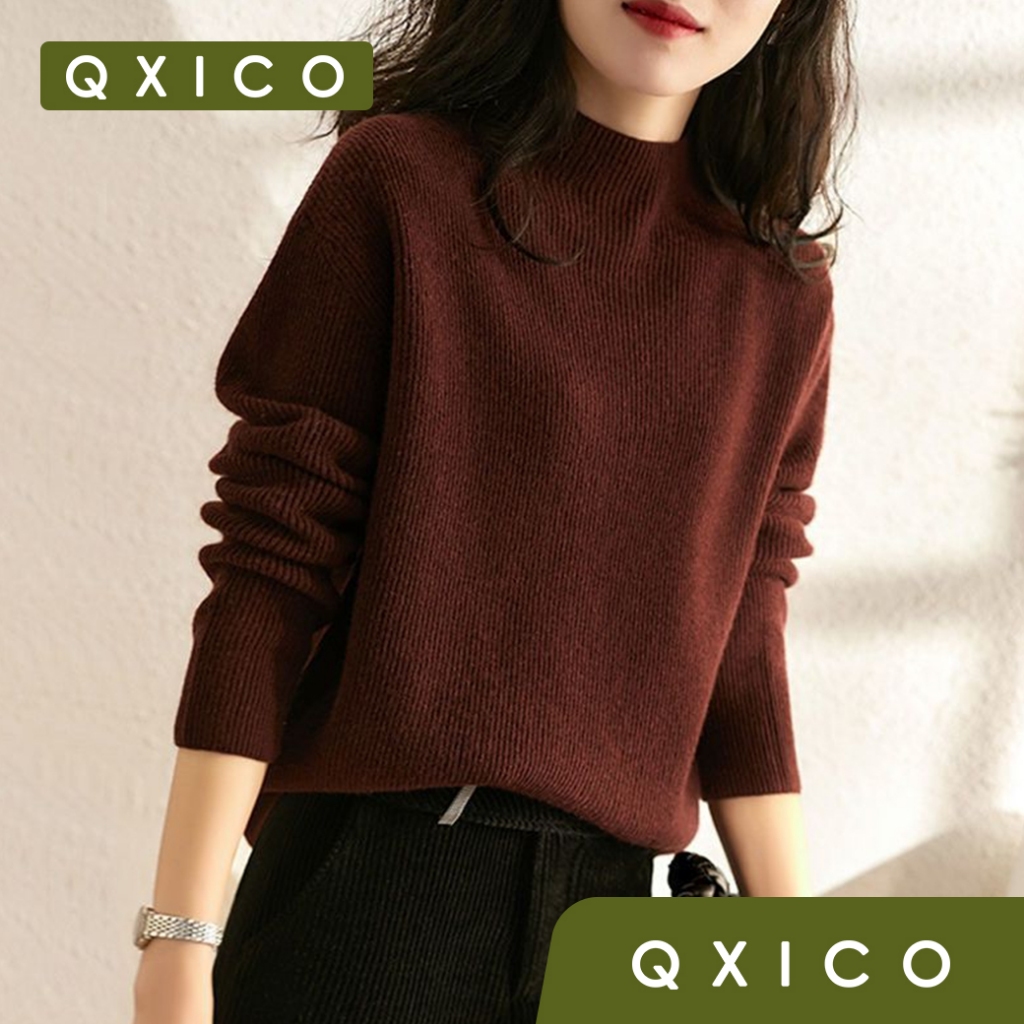 Qxico รุ่น CS154 เสื้อไหมพรมแขนยาว