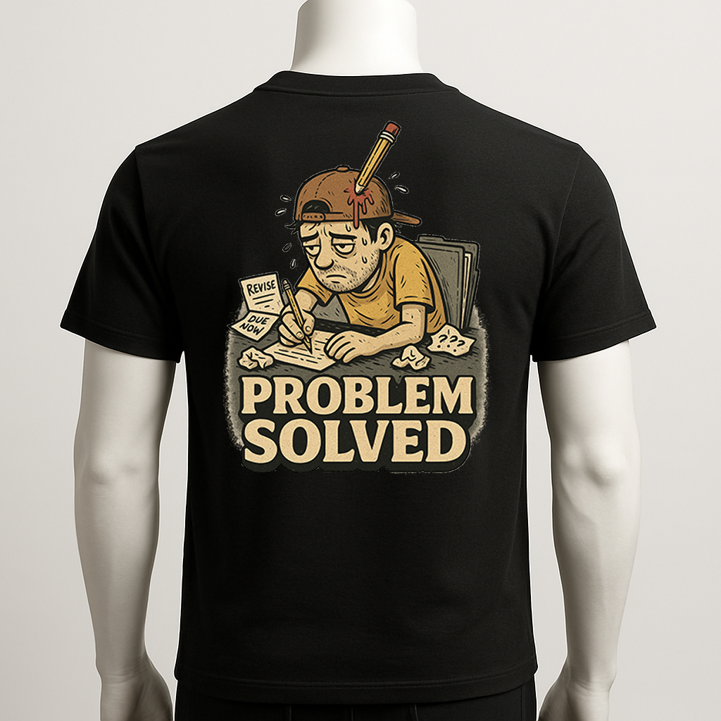 [Double You Shirt] เสื้อยืดของคนอดทน  PROBLEM SOLVED – T-Shirt Collection