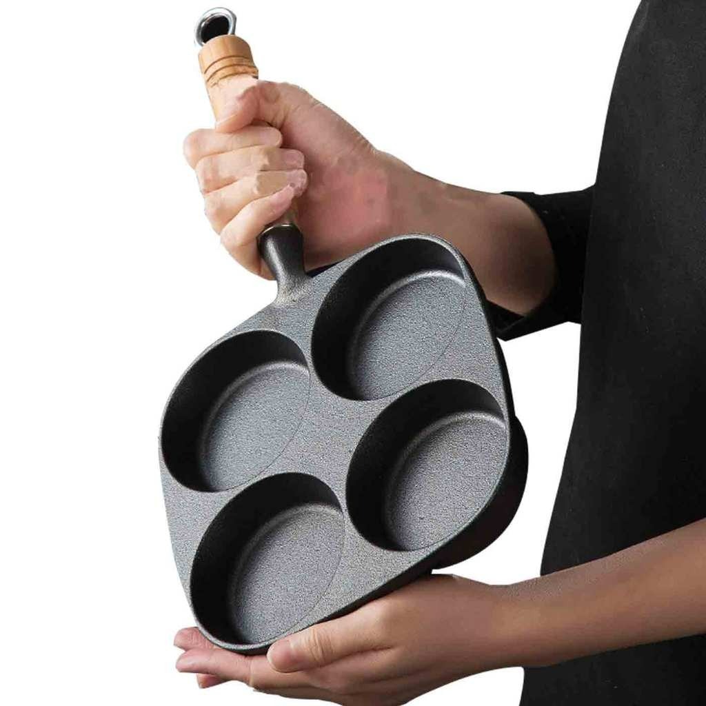 กระทะทอดไข่4หลุม Omelet PAN ใช้ทอดไข่ดาว ทอดแฮม ทำอาหารไม่ติด เคลือบสาร Non-Stick ราคา ถูกที่สุด ดีลบีเคเค แกลเลอรีภาพที่ 8