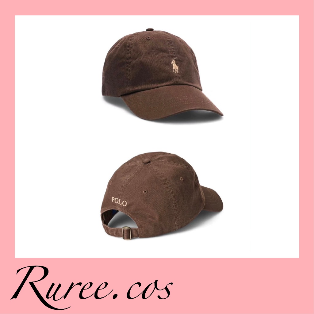 [พร้อมส่ง/ของแท้] Polo Ralph Lauren - Cotton Chino Ball Cap (หมวก polo)