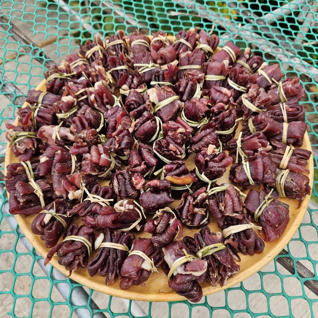 เนื้อแดดเดียวสูตรอิสานตากแห้งมัด