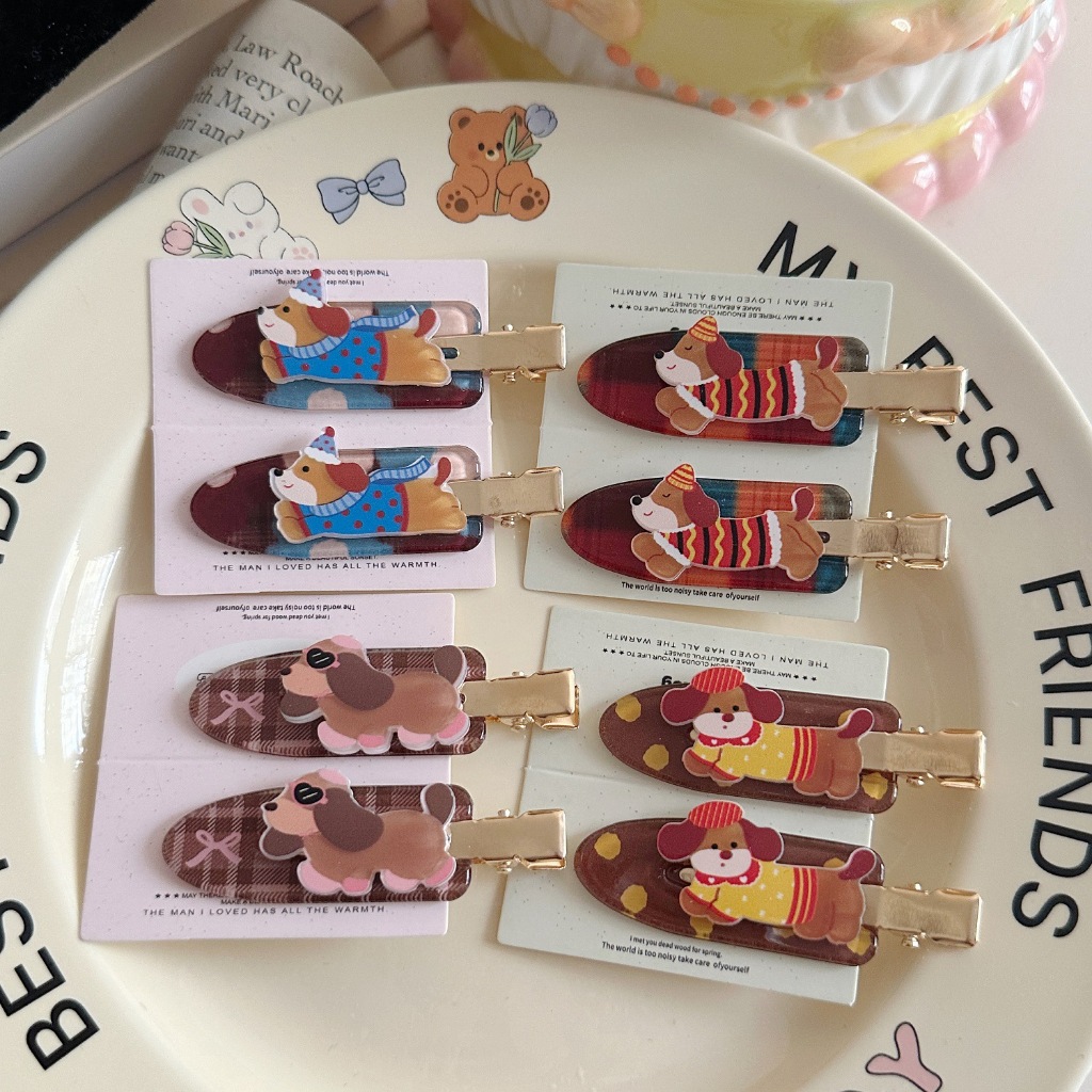 พร้อมส่ง🇹🇭 ราคา/ชิ้น B087 กิ๊บติดผม สุนัขดัชชุน คลิปผม ที่ติดผม ที่หนีบผม เครื่องประดับผม การ์ตูน