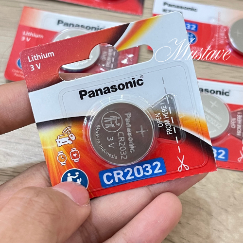 Musthave CR2032 แบตเตอรี่แบบกระดุม (Coin Cell Battery) รุ่น CR2032 ยี่ห้อ Panasonic