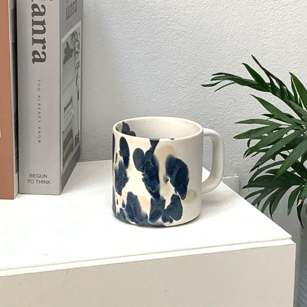 Goodsceramic 🎨 แก้วเซรามิกลายพู่กัน สไตล์ญี่ปุ่น มินิมอล | Brush Stroke Ceramic Mug (300ml)