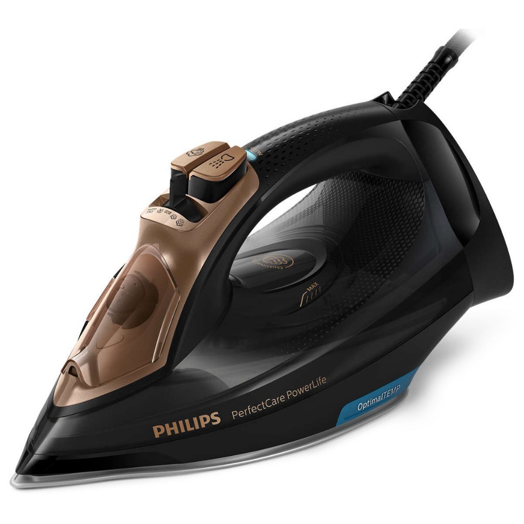 เตารีดไอน้ำ PHILIPS รุ่น GC3929/60 กำลัง 2,600 วัตต์ สีดำ ระบบai ปรับความร้อนเองผ่านไม่ไหม้