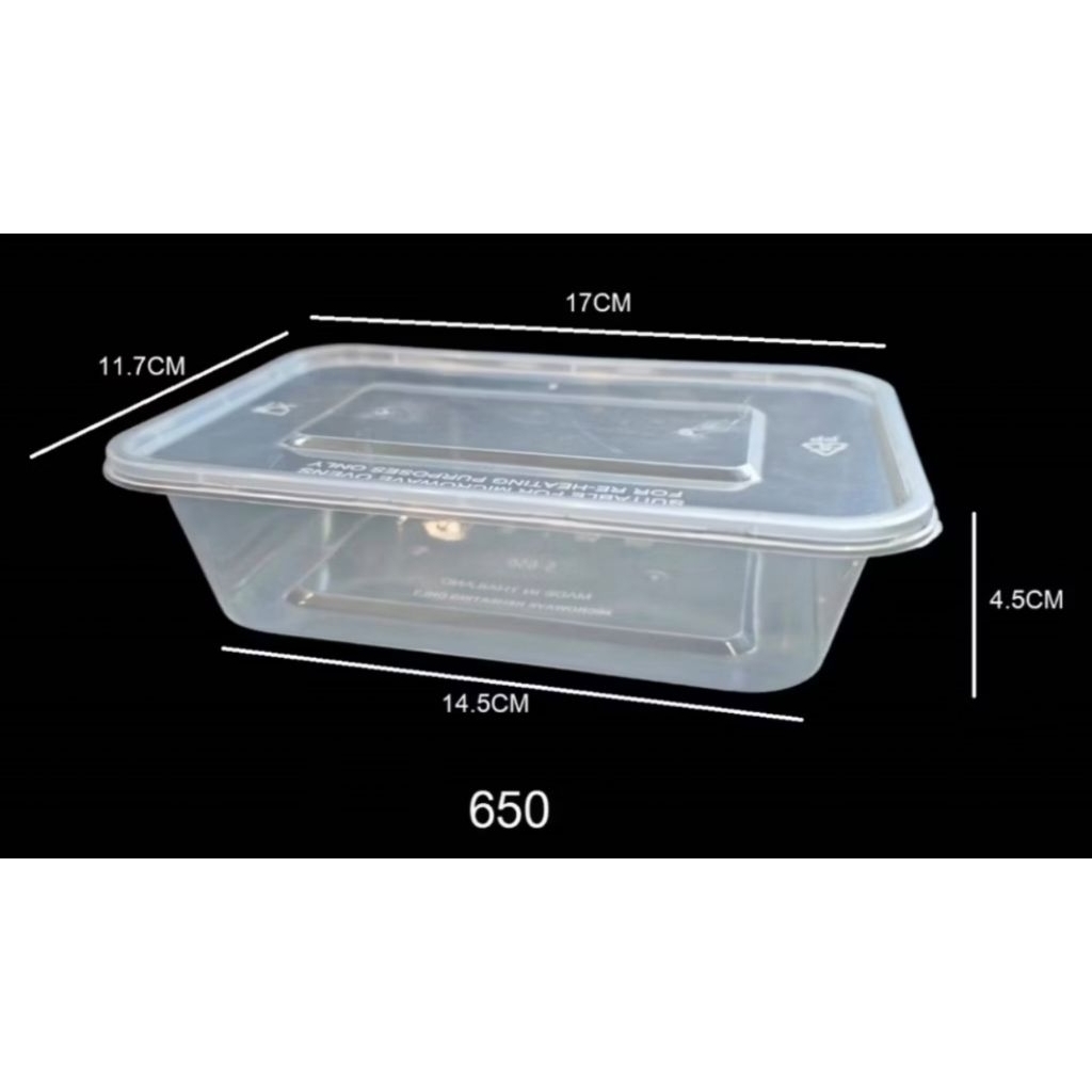 กล่องอาหาร  ยกลัง 300ชุด กล่องพร้อมฝา ทนร้อน เข้าไมโครเวฟได้ - รูปที่ 2